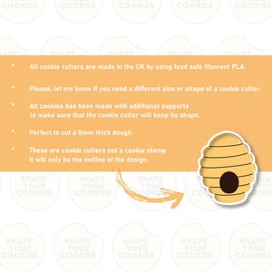 Bee hive cookie cutter.
