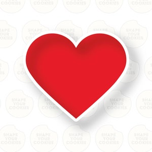 Heart cookie cutter, royal icing decorations, fondant cuter.