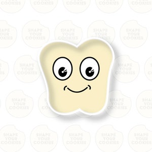 Tooth cookie cutter, fondant and clay cutter.