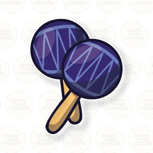 Maracas Cookie Cutter.