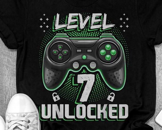 level 7 unlocked birthday shirt