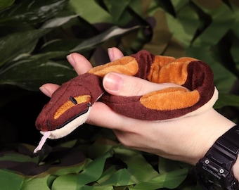 Ballpython - Pocketpets - Beanie Plush - Artist Made - Unique - Reptile