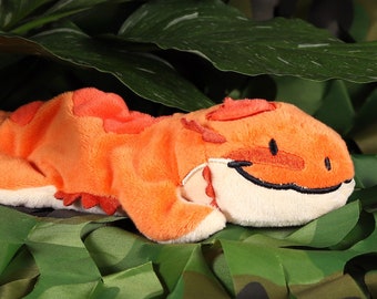 Bearded Dragon - Pocketpets - Beanie Plush - Artist Made - Unique - Reptile