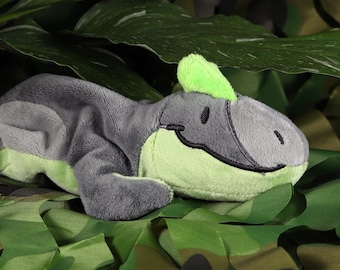 Cryolophosaurus - Pocketsaurus - Beanie Plush - Artist Made - Unique - Dinosaur