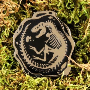 Skelet tyrannosaurus - harde emaille pin - dinosaurus pin