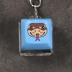 Snake Keycap-sleutelhanger - Ballpython - Clicky-sleutelhanger - Fidget-speeltje
