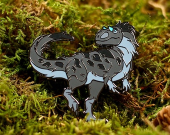 Black Yutyrannus - Metal Pin - Dinosaur