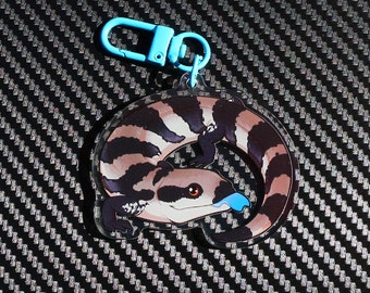 Blue tongue gecko - Acyrlic keychain - Reptile