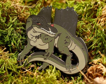 Spinosaurus Noktus - Metal Pin - Dinosaur - The Devils Demons