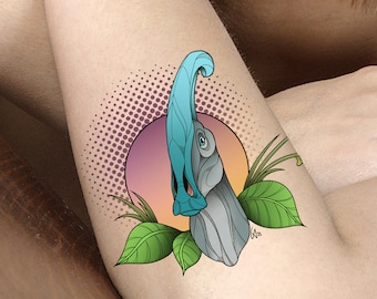 Temporary Tattoo - Parasaurolophus