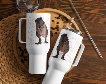 T.Rex Travel mug with a handle