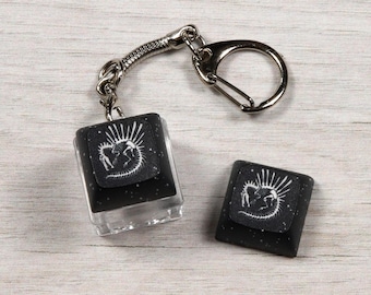 Dinosaur Keycap - Spinosaurus Skeleton - Clicky Keychain - Fidget toy - Excavation Paleontology