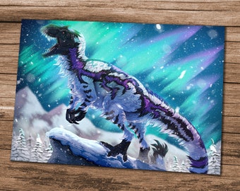A4 photo print - Yutyrannus Aurora Borealis
