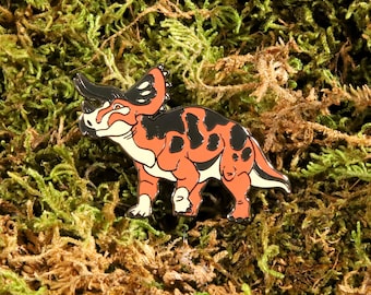 Triceratops Hard Enamel Pin - Dinosaur Pin