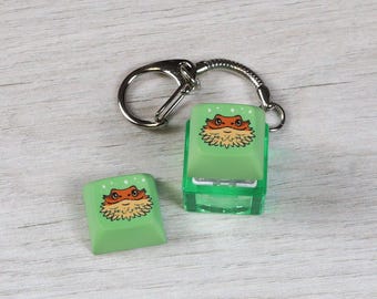 Lizard Keycap - Bearded Dragon - Clicky Keychain - Fidget toy