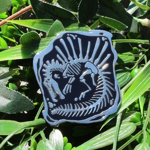 Spinosaurus Skeleton Metal Pin - Dinosaur