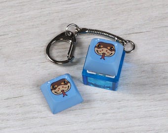 Snake Keycap - Ballpython - Clicky Keychain - Fidget toy