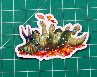 Halloween Triceratops - Dinosaur Sticker