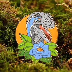 Blue Raptor Pin - Jurassic
