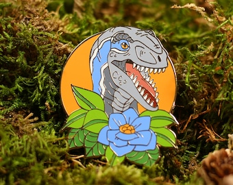 Blue Raptor Pin - Jurassic