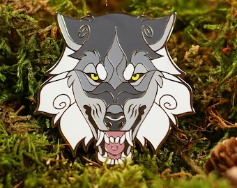 Fenrir Pin - Hard Enamel Pin - Metal - Wolf - Nordic