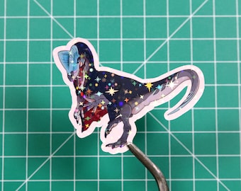 Halloween Dinosaur Sticker - Vampire Dilophosaurus