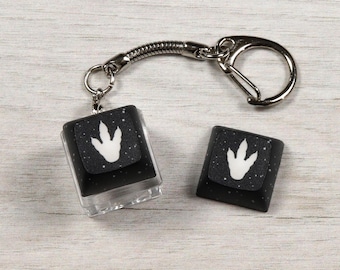 Dinosaur Keycap - Dinosaur Footprint - Clicky Keychain - Fidget toy - Excavation Paleontology