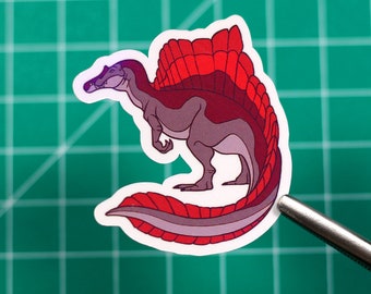 Red Spinosaurus - Holographic Sticker