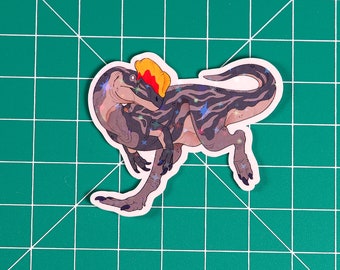 Dilophosaurus  I  Dinosaur Sticker  I  Vinyl Sticker