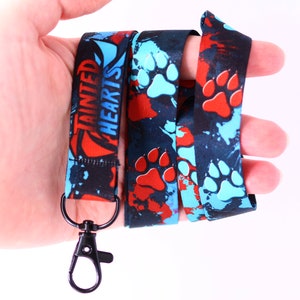Tainted Hearts Wolf Paws - Lanyard - Schlüsselband