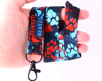 Tainted Hearts Wolf Paws - Lanyard - Schlüsselband