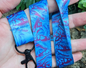 Blue Dinosaurs - Lanyard - Schlüsselband