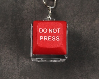 Funny Keycap - Do not Press - Clicky Keychain - Fidget toy