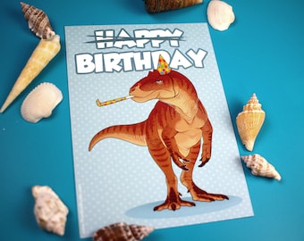 Postcard - Allosaurus - Happy Birthday