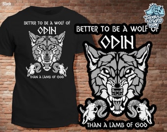 Odins Wolf Tshirt  I  Unisex  I  Nordic  I  Celtic