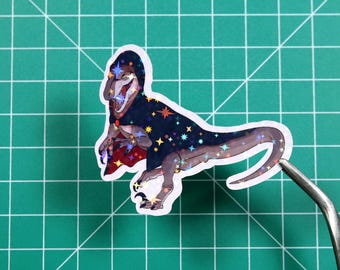 Halloween Dinosaur Sticker - Vampire Raptor