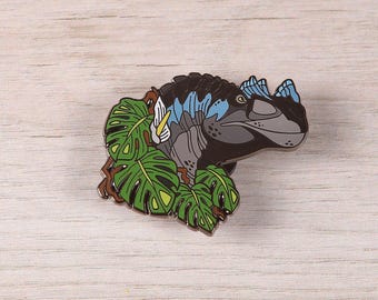 Ceratosaurus Pin - Hard Enamel Pin - Dinosaur Pin