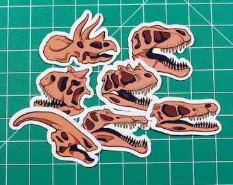 Dinosaur Skulls Stickers