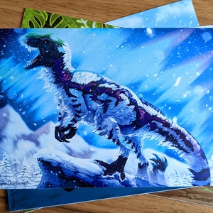 Carte postale - Dinosaure Yutyrannus Snow