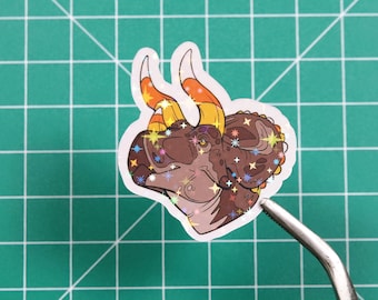Halloween Dinosaur Sticker - CandyHorn Triceratops