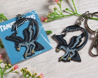Microraptor  I  Hard Enamel Keychain  I  Metal  I  Dinosaur Keychain