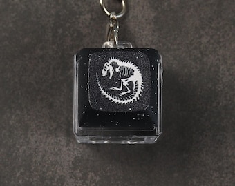 Tyrannosaurus Keycap Keychain - Clicky Keychain - Fidget toy - Excavation Paleontology