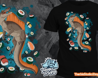 Sushisaurus- Spinosaurus - Sushi Lover - Tshirt