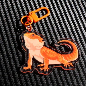 Bearded dragon - Acyrlic keychain - Reptile