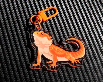 Bearded dragon - Acyrlic keychain - Reptile