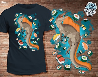 Funny Dinosaur Tshirt  I  Unisex  I  Spinosaurus  I  Sushi  I  Sushisaurus