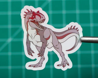 Allosaurus Sticker - Albino - Holo