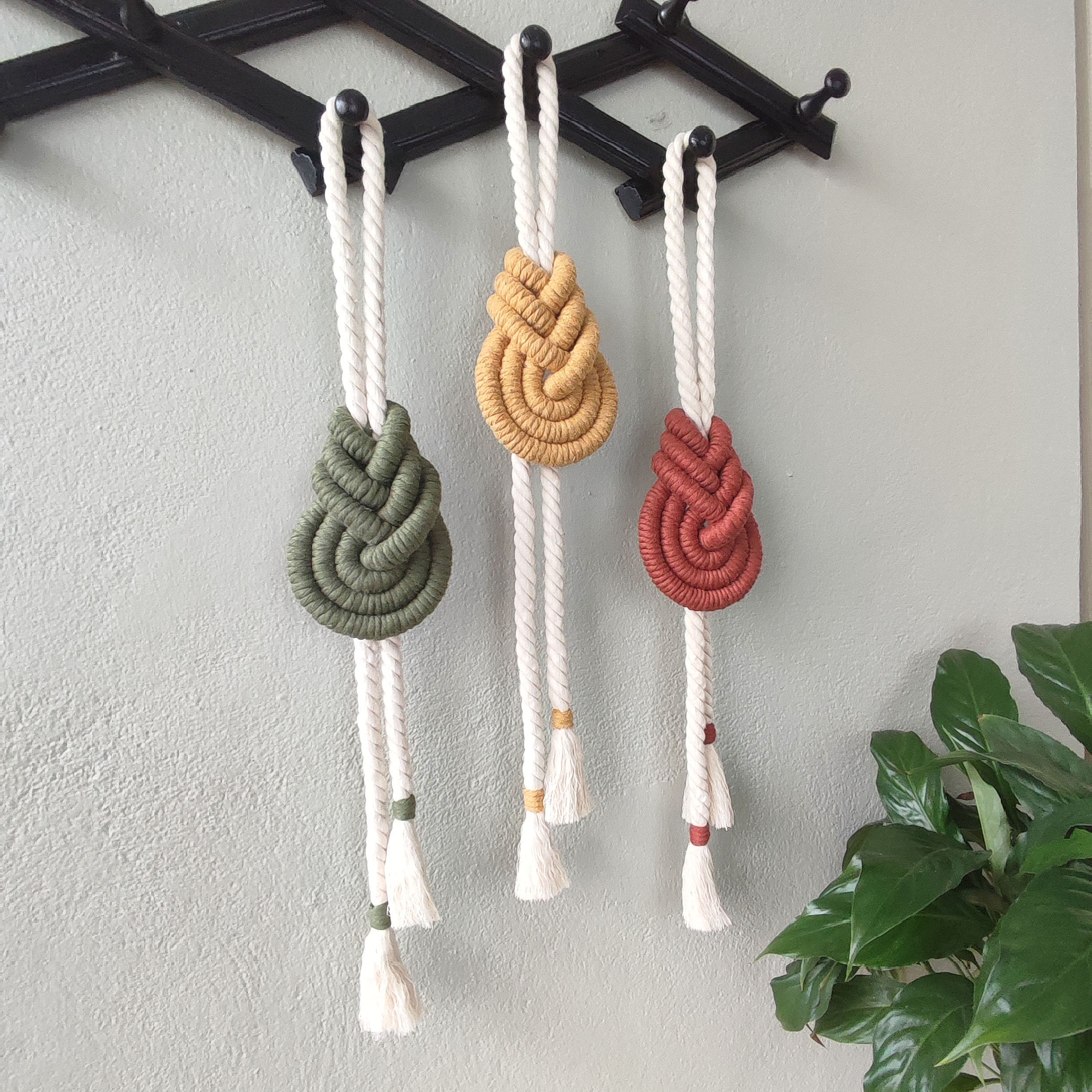 Macrame Pipa Knot Wall Hanging Mural Art Wall Decoration Etsy