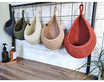 Wall Hanging Basket: Vegetable Storage, Nursery Decor