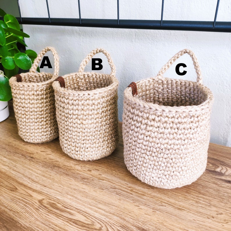 Hanging Wall Baskets Vegetable Baskets Jute Hanging Fruit Etsy